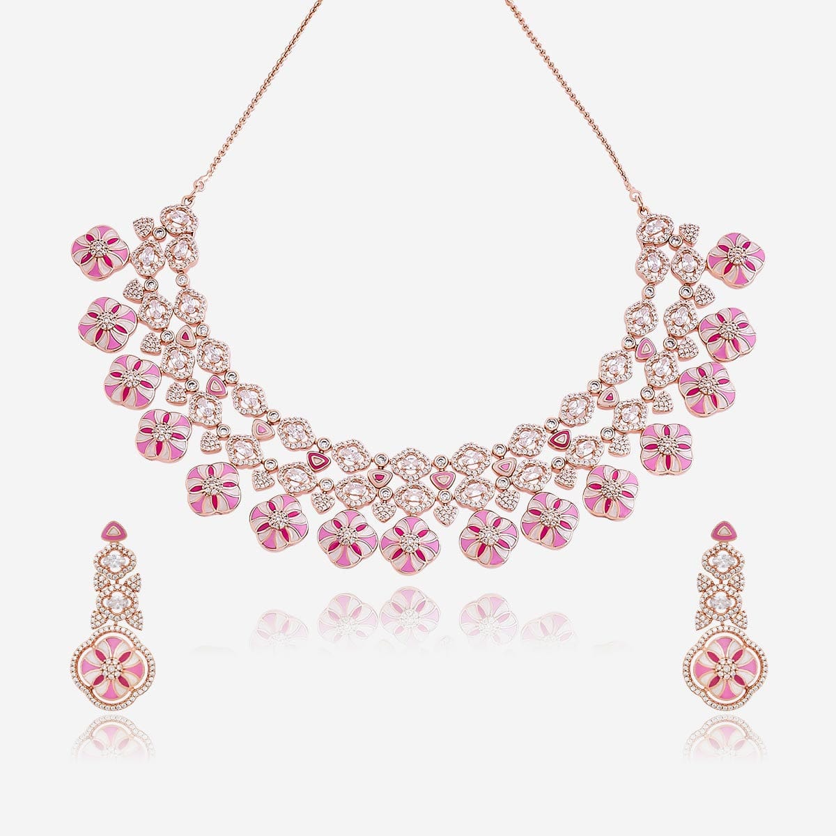 Meenakari Zircon Necklace